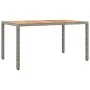 Set comedor jardín 7 pzas y cojines ratán sintético gris by , Garden sets - Ref: Foro24-3157540, Price: 689,71 €, Discount: %