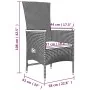 Set comedor jardín 7 pzas y cojines ratán sintético gris by , Garden sets - Ref: Foro24-3157540, Price: 689,71 €, Discount: %