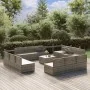 Set de muebles de jardín 13 pzas y cojines ratán sintético gris de , Conjuntos de jardín - Ref: Foro24-3157509, Precio: 1,00 ...