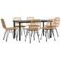 Juego de comedor de jardín 7 piezas ratán sintético von , Gartensets - Ref: Foro24-3157891, Preis: 566,24 €, Rabatt: %