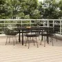 Juego de comedor de jardín 7 piezas ratán sintético negro von , Gartensets - Ref: Foro24-3157870, Preis: 562,26 €, Rabatt: %