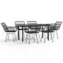 Juego de comedor de jardín 7 piezas ratán sintético negro von , Gartensets - Ref: Foro24-3157870, Preis: 562,26 €, Rabatt: %