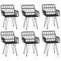 Juego de comedor de jardín 7 piezas ratán sintético negro von , Gartensets - Ref: Foro24-3157870, Preis: 562,26 €, Rabatt: %