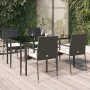 Set de muebles jardín 5 pzas con cojines ratán sintético negro de , Conjuntos de jardín - Ref: Foro24-3185122, Precio: 408,99...