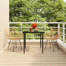 Juego de comedor de jardín 3 piezas ratán sintético by , Garden sets - Ref: Foro24-3157845, Price: 235,30 €, Discount: %