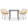 Juego de comedor de jardín 3 piezas ratán sintético by , Garden sets - Ref: Foro24-3157845, Price: 235,31 €, Discount: %