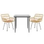 Juego de comedor de jardín 3 piezas ratán sintético by , Garden sets - Ref: Foro24-3157845, Price: 235,31 €, Discount: %