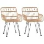Juego de comedor de jardín 3 piezas ratán sintético by , Garden sets - Ref: Foro24-3157845, Price: 235,31 €, Discount: %