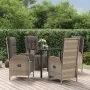 Set comedor jardín 5 pzas y cojines ratán sintético negro gris by , Garden sets - Ref: Foro24-3185205, Price: 683,40 €, Disco...