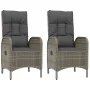 Set comedor jardín 5 pzas y cojines ratán sintético negro gris by , Garden sets - Ref: Foro24-3185205, Price: 683,40 €, Disco...