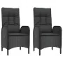 Set de muebles jardín 5 pzas con cojines ratán sintético negro von , Gartensets - Ref: Foro24-3185195, Preis: 643,49 €, Rabat...