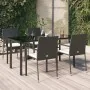 Set de muebles jardín 5 pzas con cojines ratán sintético negro by , Garden sets - Ref: Foro24-3185134, Price: 397,78 €, Disco...