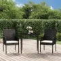 Set comedor de jardín 3 pzas con cojines ratán sintético negro by , Garden sets - Ref: Foro24-3185143, Price: 194,96 €, Disco...