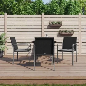 Juego comedor jardín 5 piezas y cojines ratán sintético y acero von , Gartensets - Ref: Foro24-3186940, Preis: 308,59 €, Raba...