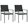 Juego comedor jardín 3 piezas y cojines ratán sintético y acero by , Garden sets - Ref: Foro24-3187001, Price: 200,50 €, Disc...