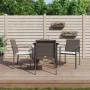 Juego comedor jardín 5 piezas y cojines ratán sintético y acero by , Garden sets - Ref: Foro24-3186954, Price: 275,65 €, Disc...