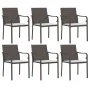 Juego comedor jardín 7 piezas y cojines ratán sintético y acero de , Conjuntos de jardín - Ref: Foro24-3186949, Precio: 490,7...
