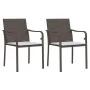 Juego comedor jardín 3 piezas y cojines ratán sintético y acero de , Conjuntos de jardín - Ref: Foro24-3186937, Precio: 199,8...