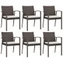 Juego comedor jardín 7 piezas y cojines ratán sintético y acero von , Gartensets - Ref: Foro24-3186994, Preis: 528,89 €, Raba...