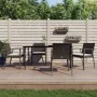 Juego comedor jardín 5 piezas y cojines ratán sintético y acero von , Gartensets - Ref: Foro24-3186977, Preis: 408,76 €, Raba...