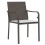 Juego comedor jardín 5 piezas y cojines ratán sintético y acero by , Garden sets - Ref: Foro24-3186961, Price: 316,29 €, Disc...