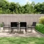 Juego comedor jardín 7 piezas y cojines ratán sintético y acero by , Garden sets - Ref: Foro24-3187022, Price: 366,34 €, Disc...