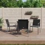 Juego comedor jardín 5 piezas y cojines ratán sintético y acero von , Gartensets - Ref: Foro24-3186956, Preis: 291,42 €, Raba...