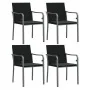Juego comedor jardín 5 piezas y cojines ratán sintético y acero von , Gartensets - Ref: Foro24-3186956, Preis: 291,42 €, Raba...