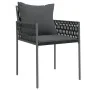 Juego comedor jardín 5 piezas y cojines ratán sintético y acero by , Garden sets - Ref: Foro24-3187055, Price: 448,26 €, Disc...