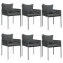 Juego comedor jardín 7 piezas y cojines ratán sintético y acero by , Garden sets - Ref: Foro24-3187060, Price: 627,80 €, Disc...