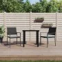 Juego comedor jardín 3 piezas y cojines ratán sintético y acero by , Garden sets - Ref: Foro24-3187017, Price: 180,51 €, Disc...