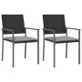 Juego comedor jardín 3 piezas y cojines ratán sintético y acero by , Garden sets - Ref: Foro24-3187017, Price: 180,51 €, Disc...