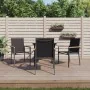 Juego de comedor para jardín 5 piezas acero y textilene negro von , Gartensets - Ref: Foro24-3187034, Preis: 328,55 €, Rabatt: %