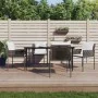 Juego comedor jardín 5 piezas y cojines ratán sintético y acero by , Garden sets - Ref: Foro24-3187057, Price: 435,43 €, Disc...