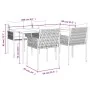 Juego comedor jardín 5 piezas y cojines ratán sintético y acero by , Garden sets - Ref: Foro24-3187057, Price: 435,43 €, Disc...
