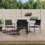 Juego de comedor para jardín 5 piezas ratán sintético y acero von , Gartensets - Ref: Foro24-3187020, Preis: 238,60 €, Rabatt: %