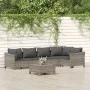 Set de muebles de jardín 6 pzas y cojines ratán sintético gris de , Conjuntos de jardín - Ref: Foro24-3187275, Precio: 478,94...