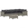 Set de muebles de jardín 6 pzas y cojines ratán sintético gris de , Conjuntos de jardín - Ref: Foro24-3187275, Precio: 478,94...