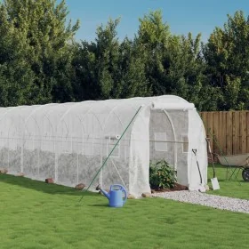 Invernadero con estructura de acero blanco 44 m² 22x2x2 m von , Gewächshäuser - Ref: Foro24-3188037, Preis: 669,43 €, Rabatt: %
