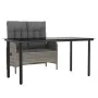 Juego de comedor jardín 2 pzas con cojines ratán sintético gris von , Gartensets - Ref: Foro24-3203506, Preis: 298,08 €, Raba...