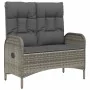 Juego de comedor jardín 2 pzas con cojines ratán sintético gris von , Gartensets - Ref: Foro24-3203506, Preis: 298,08 €, Raba...