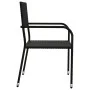 Juego de comedor de jardín 7 pzas ratán sintético y acero negro de , Conjuntos de jardín - Ref: Foro24-3203277, Precio: 316,4...