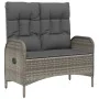 Juego de comedor de jardín 4 piezas con cojines ratán PE gris de , Conjuntos de jardín - Ref: Foro24-3203504, Precio: 592,59 ...