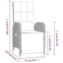 Juego de comedor de jardín 4 piezas con cojines ratán PE gris de , Conjuntos de jardín - Ref: Foro24-3203504, Precio: 592,59 ...