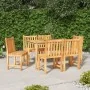 Juego de comedor de jardín 7 piezas madera maciza de teca de , Conjuntos de jardín - Ref: Foro24-3157149, Precio: 821,46 €, D...