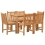 Juego de comedor de jardín 7 piezas madera maciza de teca de , Conjuntos de jardín - Ref: Foro24-3157149, Precio: 821,46 €, D...