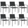 Juego de comedor para jardín 7 piezas ratán sintético y acero by , Garden sets - Ref: Foro24-3187015, Price: 421,36 €, Discou...