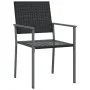 Juego de comedor para jardín 7 piezas ratán sintético y acero by , Garden sets - Ref: Foro24-3187015, Price: 421,36 €, Discou...