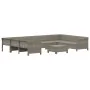 Set de muebles de jardín 10 pzas y cojines ratán sintético gris by , Garden sets - Ref: Foro24-3187305, Price: 718,29 €, Disc...
