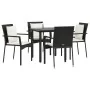 Set de muebles jardín 5 pzas con cojines ratán sintético negro von , Gartensets - Ref: Foro24-3185108, Preis: 383,59 €, Rabat...